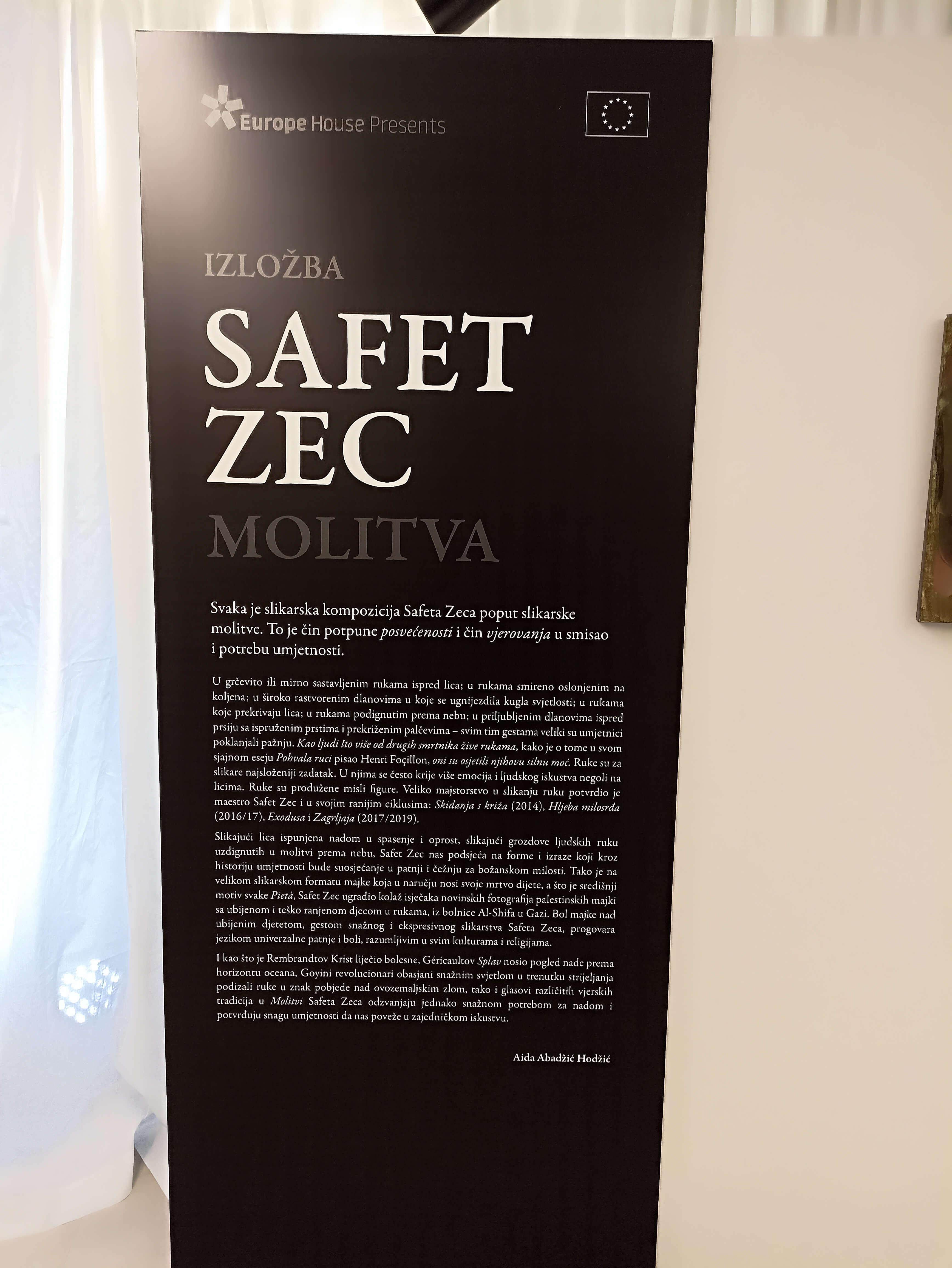 Izložba "Molitva / Prayer" Safet Zec