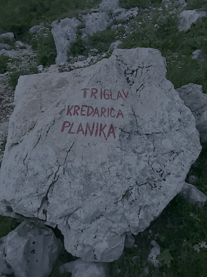 Putokaz Triglav smjer Planika