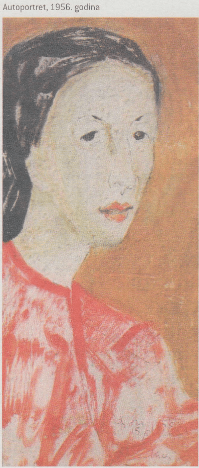 Autoportret, Mica Todorović, 1956.